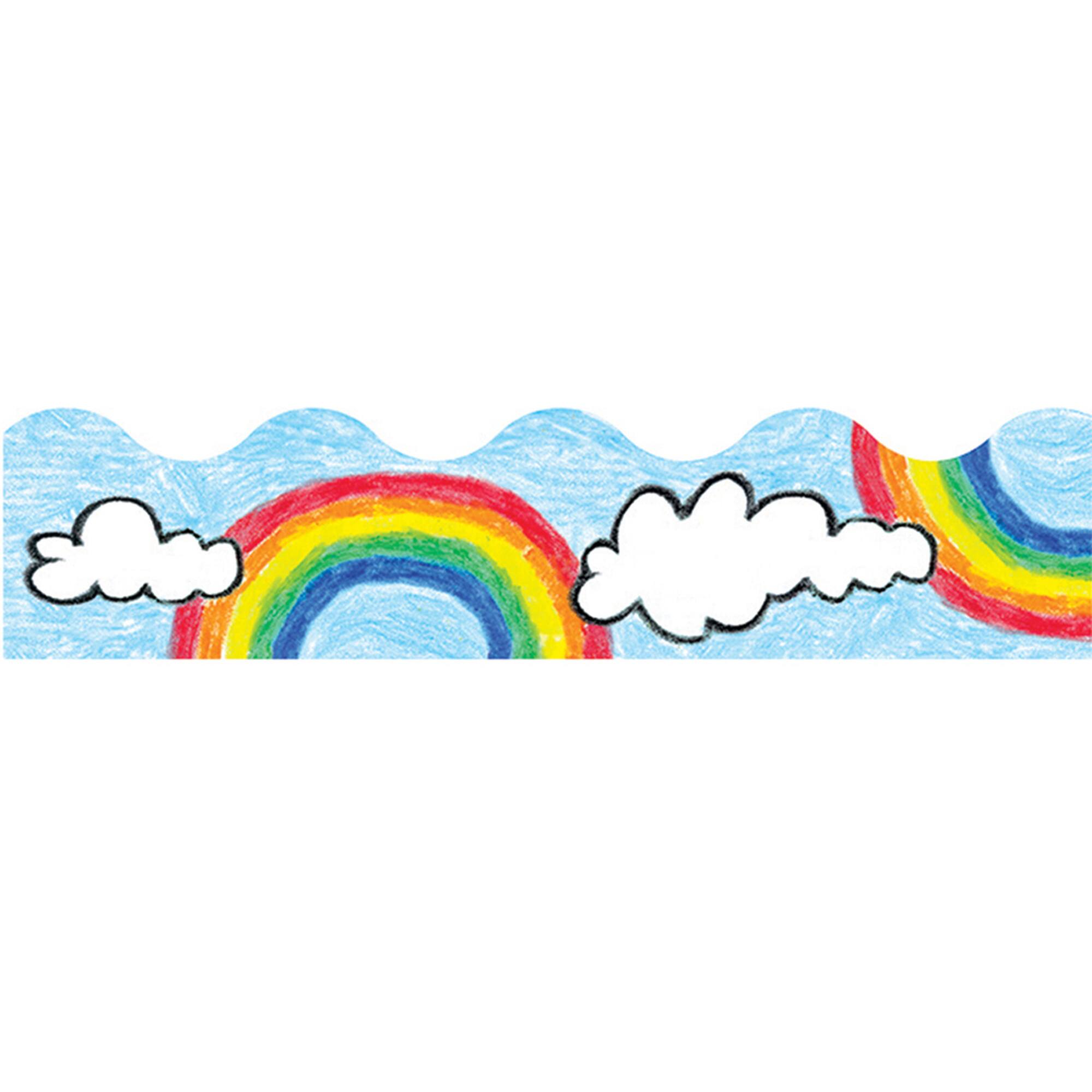 Trend Enterprises® Terrific Trimmers® Rainbow Borders, 234ft.
